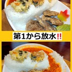 Cafe うえまる - 大井川ダムカレー　放水！！
