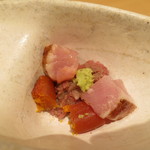 三谷 - 金目に金目の唐墨ご飯、本当の唐墨