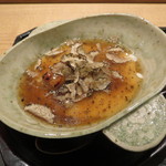 虎白 - 炭焼きした金目鯛　胡麻豆腐と　夏トリュフの薫りで2