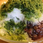 とらや工房 - かき氷抹茶蜜の内部