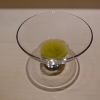 鮨料理 一高 - 煎茶でスタート