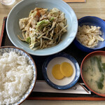 いわい食堂 - 野菜炒め定食750円
