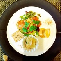 創作料理と京野菜のびすとろ キザノ - 前菜盛り合わせ 上から