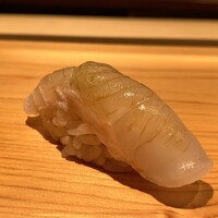 鮨 さかい - 対馬の鮃　軽く脱水され旨味が引き出されています♪