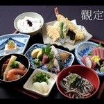 そば処 観 - ボリューム満点の定食です。　