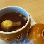 中国料理 悠斎 - 鱈、巻き湯葉の蒸しスープ（￥７００）のアップ