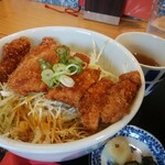 若狭 醤油かつ丼と豚汁 厳選味覚 うまもんや - 醤油かつ丼