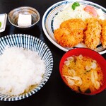 Shintsugutei - カキフライ､ミックスフライ定食