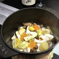 日本料理 TOBIUME - ◆瑞穗　”秋を閉じ込めて”　・・街茸・栗・ムカゴ・銀杏が入った松茸ご飯。