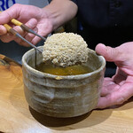 鮨匠 のむら - 真蛸(鹿児島県開聞岳沖産)の真子【海藤花(かいとうげ)】