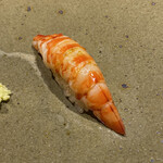 鮨匠 のむら - 車海老(鹿児島県出水産)(茹で立て)