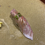 鮨匠 のむら - 真鯵(鹿児島県開聞岳沖産)