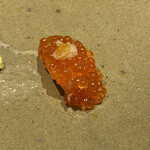 鮨匠 のむら - 筋子(北海道産)(のむら特製出汁醤油に30秒漬け)