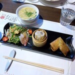 Miyanomori Rengedou - サラダと点心2種＆滋養スープ