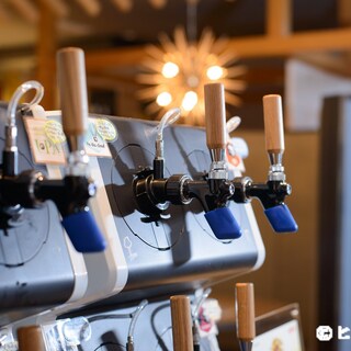 日本各地からの8種類のクラフトビールを常備