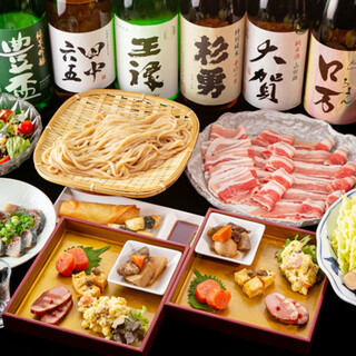 九州や東北の希少な日本酒と焼酎。福岡の地酒も豊富にご用意