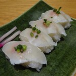 島別荘 悠月 - 夕食：ふぐ寿司 2人前