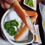 民宿 鈴せい - すっかり忘れていたカニもいただきまぁーす‼️