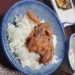 民宿 鈴せい - 美味しいいかの塩からいばらきまぁーす(いただきまぁーす)‼️