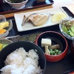 道の駅 ビオスおおがた ひなたや食堂 - 朝食のしっかり朝ごはん