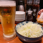 Tonkatsu Kagurazaka Sakura - 生ビール ジョッキ 490円