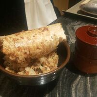 鉄板焼 風雅 - ガーリックライス　と　おこげ