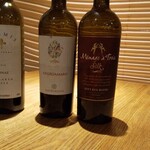 グランディール - この日のグラスの赤3本