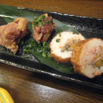 泰もと - 鶏のから揚げ、さつま揚げ