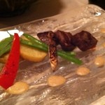 庭園の宿 石亭 - 中皿（牛ロース炙り）