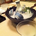 庭園の宿 石亭 - 美味しい冷酒を誕生日のお祝いにｲﾀﾀﾞｷﾏｼﾀ☆