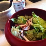 庭園の宿 石亭 - 朝食（サラダ）