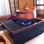 庭園の宿 石亭 - 朝食（しじみのみそ汁）