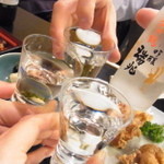 三昧庵 みしまや - 冷酒で乾杯