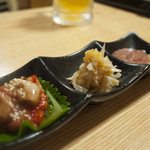 鳥よし - 珍味３食盛り