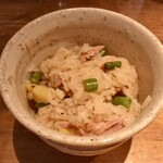 酒井商会 - 栗と塩角煮の土鍋ご飯