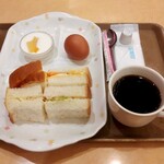 カフェ テリア - モーニング･サンドイッチセット（350円）