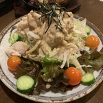 Yakitoriya Minoji - 蒸し鶏サラダ（ゴマ）