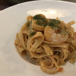 イタリアン酒場 THE MARCHE - E.ウニクリームパスタ（＋￥200で大盛に出来ます）