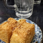 立ち飲み居酒屋 ドラム缶 - 厚揚げ売り切れで上位互換の生揚げ豆腐注文！→