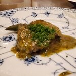 銀座うかい亭 - アワビの塩釜蒸し焼き