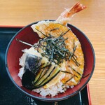 楽瓷庵 - セットのミニ天丼