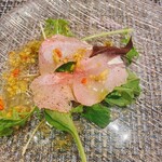 三栗 - アカムツのカルパッチョ
