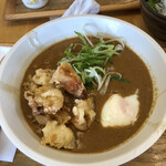 築港麺工房 - 薬膳鶏天カレーうどん