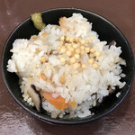 中華そば うお青 - 浅利とごぼうの炊き込みご飯