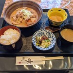 三舟 権十郎 - 田もつ定食　700円