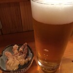 魚・旬菜小料理ととや - まずはビールです