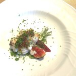 La Brianza - 北海道産たら白子ローストトマトソース、ミルキーにとろけるおいしさ。白子の味わいに合うトマトソースが、まさにイタリアンへ引き立てていると思う。すごくおいしい