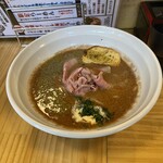 煮干らーめん 紫乱  - 海老と蟹の特濃クリーム（ハーフ850円）