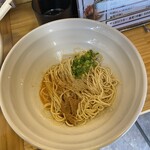 煮干らーめん 紫乱  - 鮟肝玉（ハーフ350円）