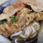 讃岐うどん がもう - きつねとゲソ天をのける^ ^